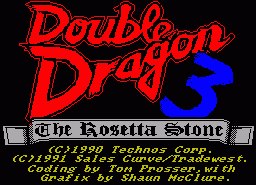 Игра Double Dragon III: The Rosetta Stone (ZX Spectrum)