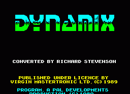 Игра Dynamix (ZX Spectrum)