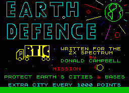 Игра Earth Defence (ZX Spectrum)
