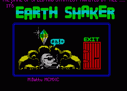 Игра Earth Shaker (ZX Spectrum)