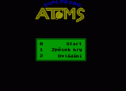 Игра Exploding Atoms (ZX Spectrum)