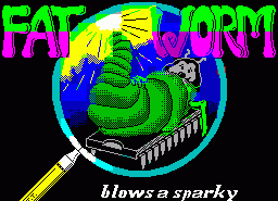 Игра Fat Worm Blows a Sparky (ZX Spectrum)