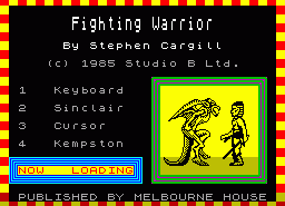 Игра Fighting Warrior (ZX Spectrum)
