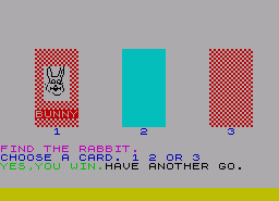 Игра Find the Rabbit (ZX Spectrum)
