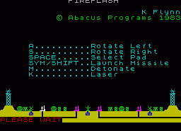 Игра Fireflash (ZX Spectrum)