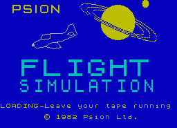 Игра Flight Simulation (ZX Spectrum)