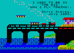 Игра Flying Train (ZX Spectrum)