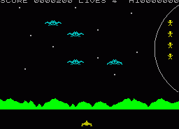 Игра Galactic Abductors (ZX Spectrum)