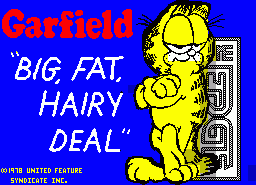 Игра Garfield - Big, Fat, Hairy Deal (ZX Spectrum)