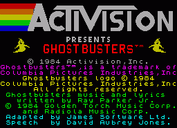 Игра Ghostbusters (ZX Spectrum)