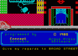Игра Give My Regards to Broad Street (ZX Spectrum)