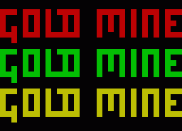 Игра Gold Mine (ZX Spectrum)