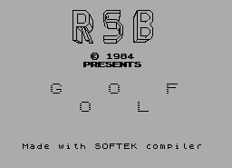 Игра Goolf (ZX Spectrum)