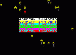 Игра Gorfian Invaders (ZX Spectrum)