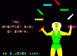 Игра Greatest Show on Earth, The (ZX Spectrum)
