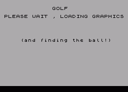 Игра Handicap Golf (ZX Spectrum)