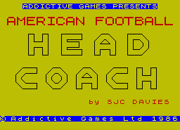 Игра Headcoach (ZX Spectrum)