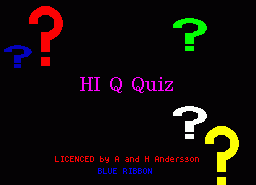 Игра Hi Q Quiz (ZX Spectrum)