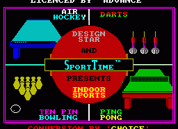 Игра Indoor Sports (ZX Spectrum)