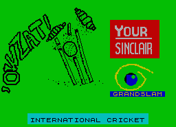Игра International Cricket (ZX Spectrum)