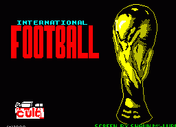Игра International Football (ZX Spectrum)