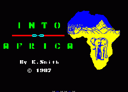 Игра Into Africa (ZX Spectrum)
