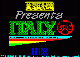 Игра Italy 1990 (ZX Spectrum)