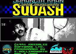 Игра Jahangir Khan's World Championship Squash (ZX Spectrum)