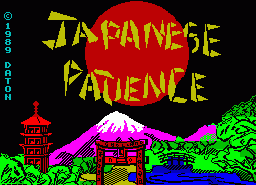 Игра Japanese Patience (ZX Spectrum)
