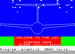 Игра JSW Soaring Game (ZX Spectrum)