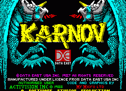 Игра Karnov (ZX Spectrum)