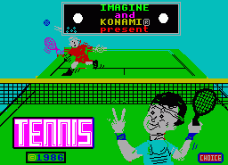 Игра Konami's Tennis (ZX Spectrum)