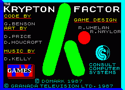 Игра Krypton Factor, The (ZX Spectrum)