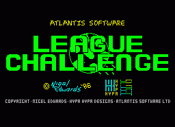 Игра League Challenge (ZX Spectrum)