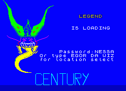 Игра Legend (ZX Spectrum)