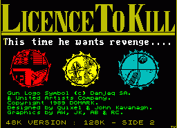 Игра Licence to Kill (ZX Spectrum)