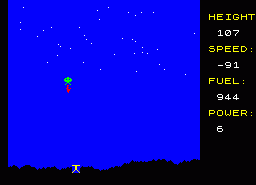 Игра Lunar Landing (ZX Spectrum)