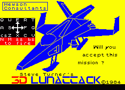 Игра Lunattack, 3D (ZX Spectrum)