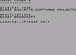 Игра Manic Miner 4 (ZX Spectrum)