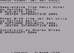 Игра Manic Miner: Jet Set Willy (ZX Spectrum)