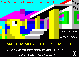 Игра Manic Mining Robot's Day Out (ZX Spectrum)