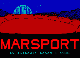 Игра Marsport (ZX Spectrum)