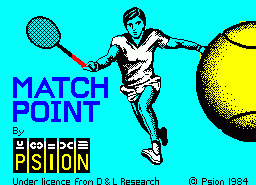 Игра Match Point (ZX Spectrum)