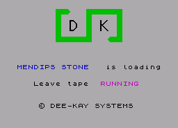 Игра Mendips Stone (ZX Spectrum)