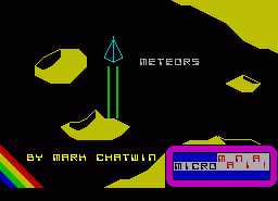 Игра Meteor (ZX Spectrum)