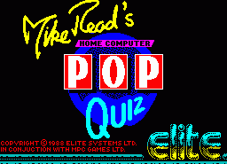 Игра Mike Read's Pop Quiz (ZX Spectrum)