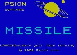 Игра Missile (ZX Spectrum)