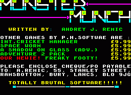 Игра Monster Munch (ZX Spectrum)