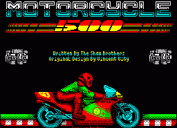 Игра Motorcycle 500 (ZX Spectrum)