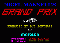 Игра Nigel Mansell's Grand Prix (ZX Spectrum)